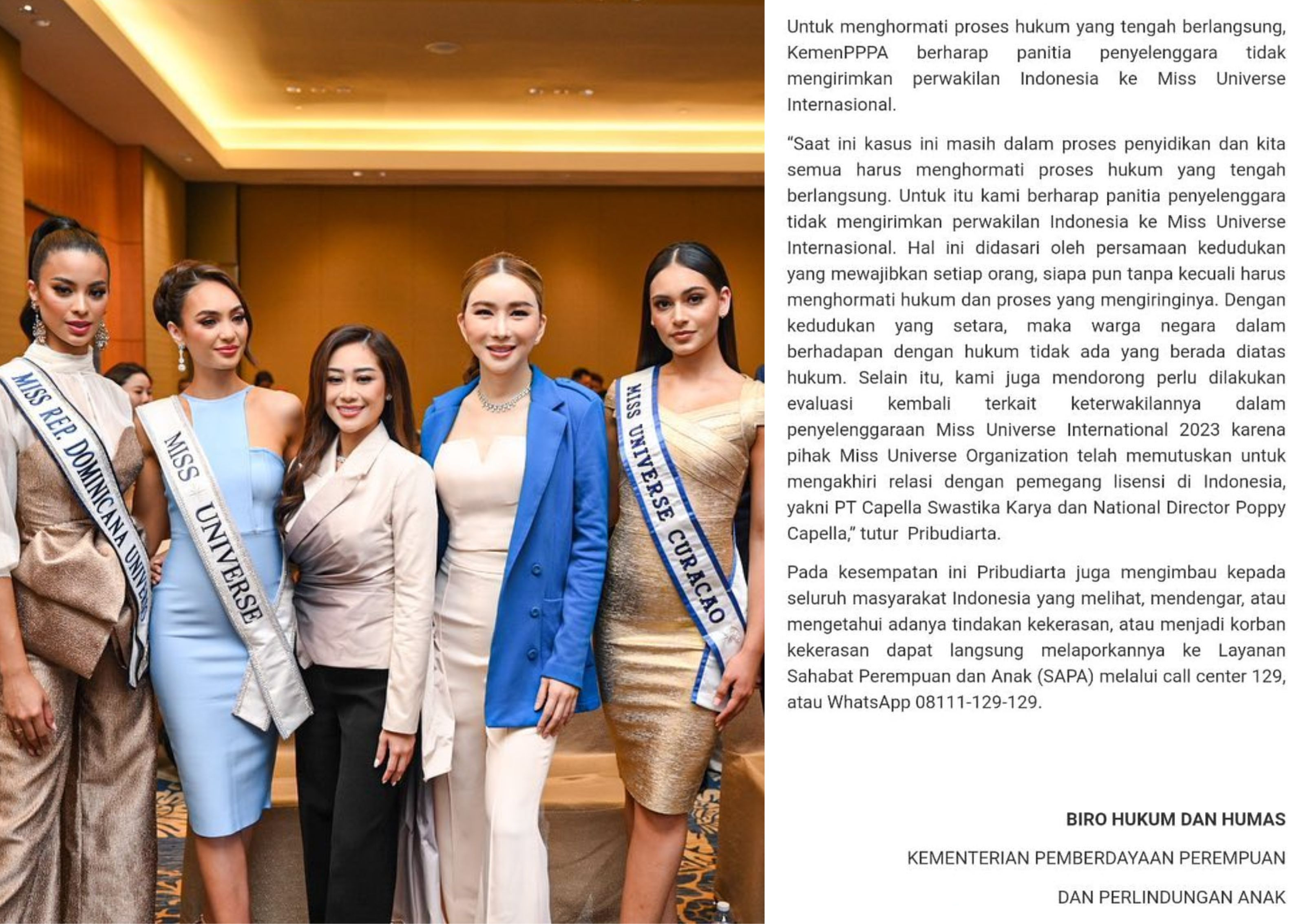 Chính phủ Indonesia yêu cầu không cử thí sinh thi Miss Universe 2023